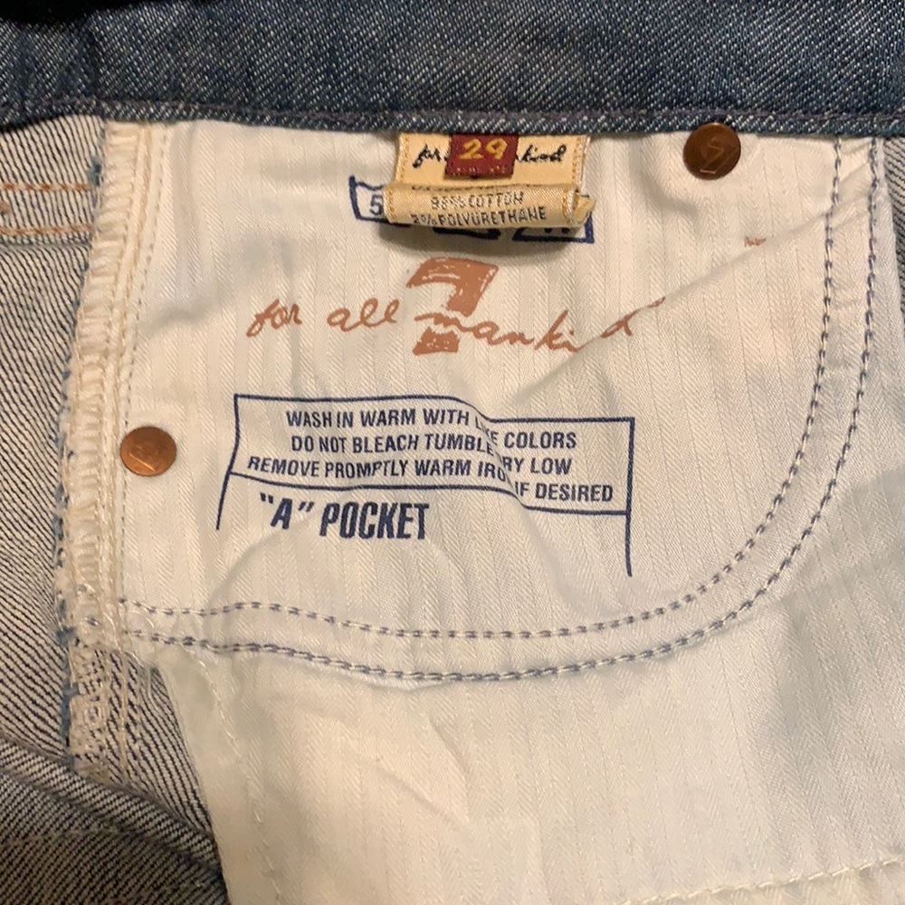 7 for all mankind “A” pocket jeans y2k - Picture 5 of 5